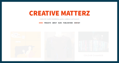 Desktop Screenshot of creativematterz.com