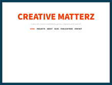 Tablet Screenshot of creativematterz.com